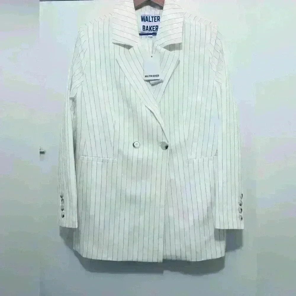 Walter Baker Chicago Pinstripe Misha Blazer, Women’s Size Small, NWT - Picture 5 of 16